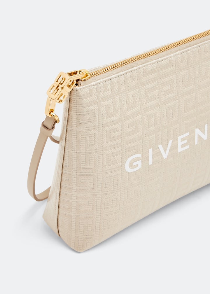 GIVENCHY パーティーバッグ ベージュ Givenchy 4G large pouch for Women - Gold in UAE | Level Shoes