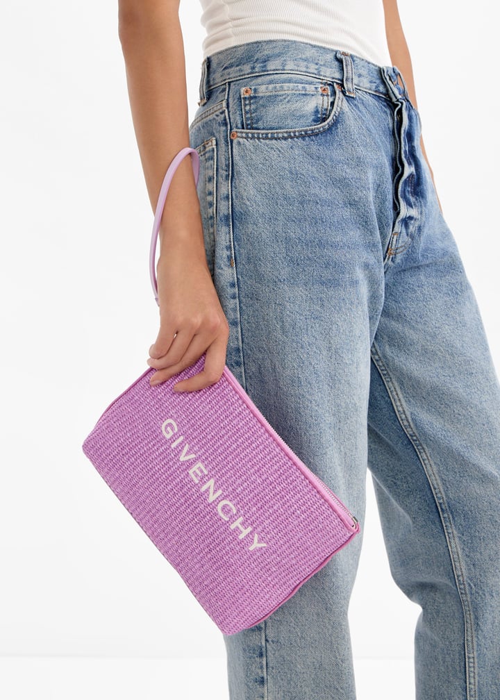 Givenchy Logo travel pouch for Women - Purple in UAE | Level Shoes