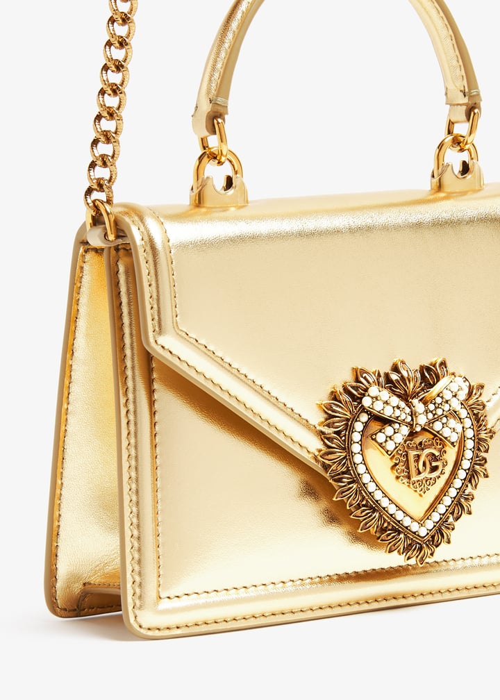Dolce&Gabbana Small Devotion top handle bag for Women - Gold