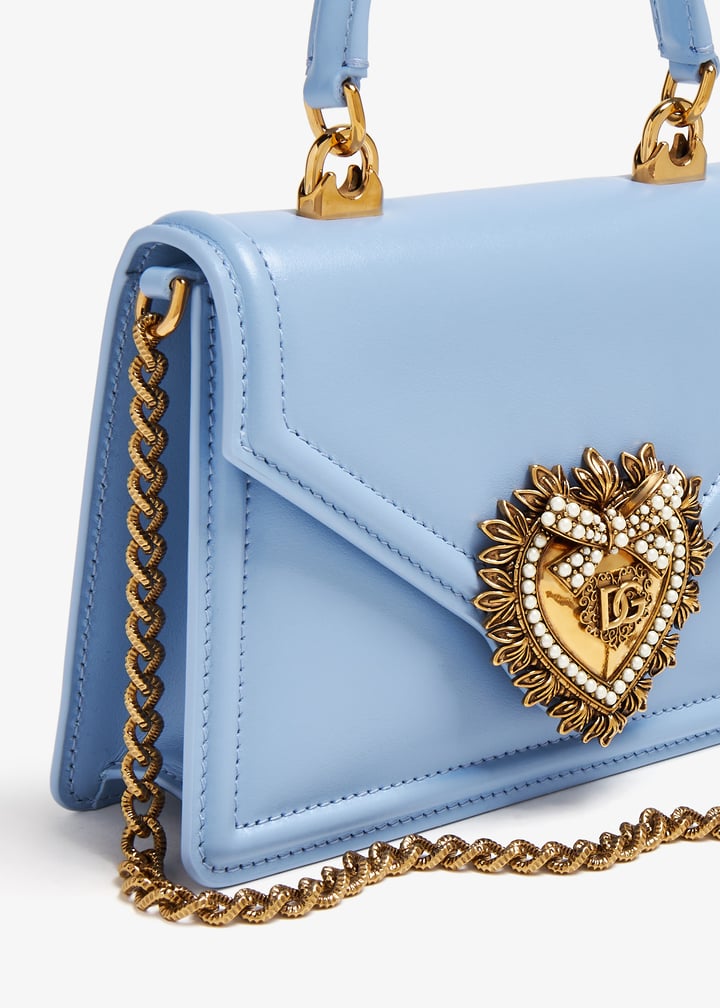 Dolce&Gabbana Small Devotion bag for Women - Blue in UAE | Level Shoes