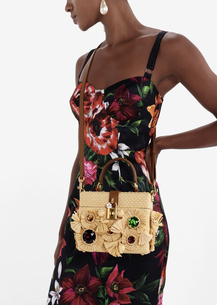 DOLCE & GABBANA 花柄スィーツボックス非売品 DOLCE & GABBANA* Exceptional Crystal Jewel Embroidered Satin