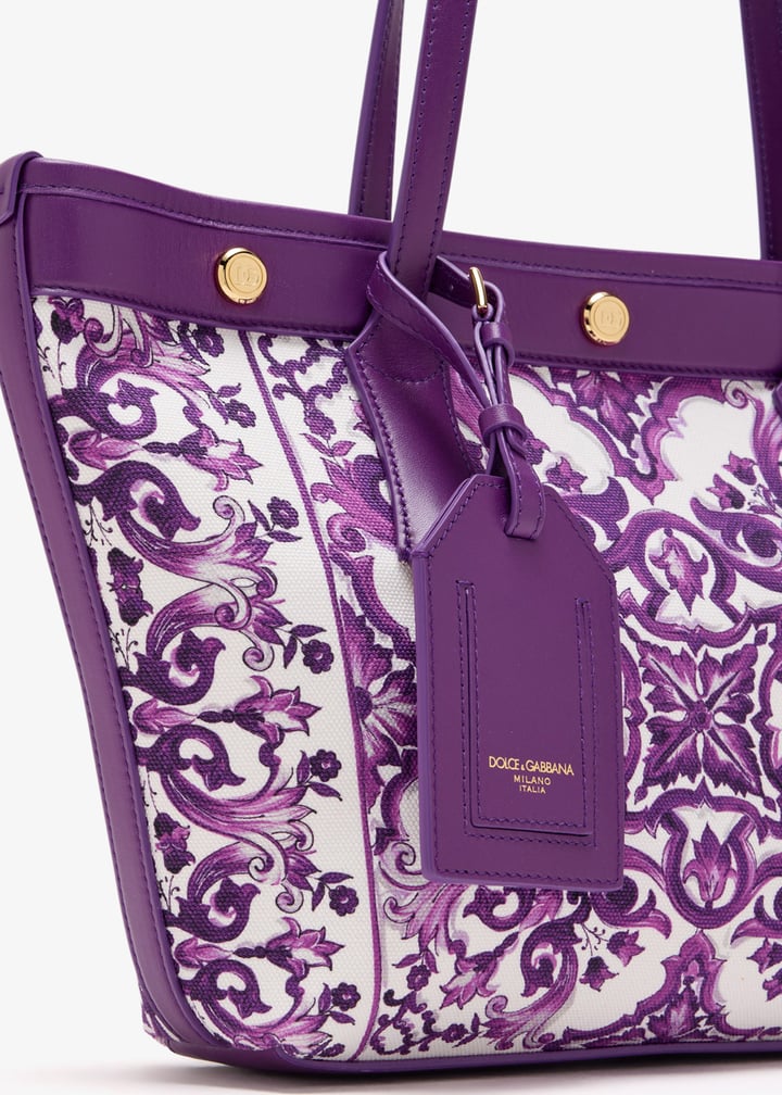 ◆完売前に◆【Dolce&Gabbana】ATENE ショッピングバッグ ブラックのメンズ ショッピングバッグ スモール デニムパッチ