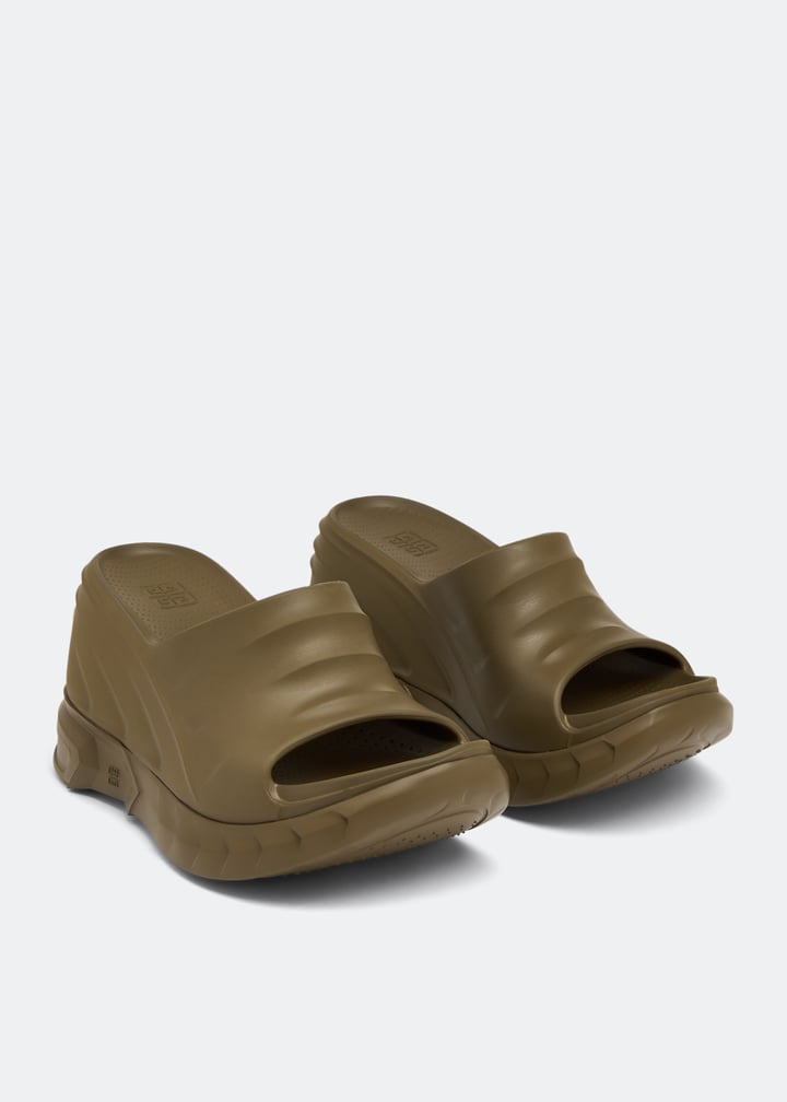 GIVENCHY ◆ MARSHMALLOW SANDALS $375 Givenchy Women's White Marshmallow Slide Sandals Shoes