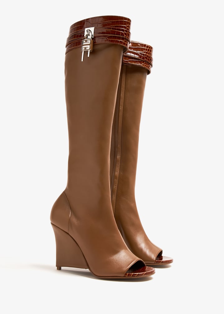 Givenchy Shark Lock sandal wedge boots for Women Brown in UAE