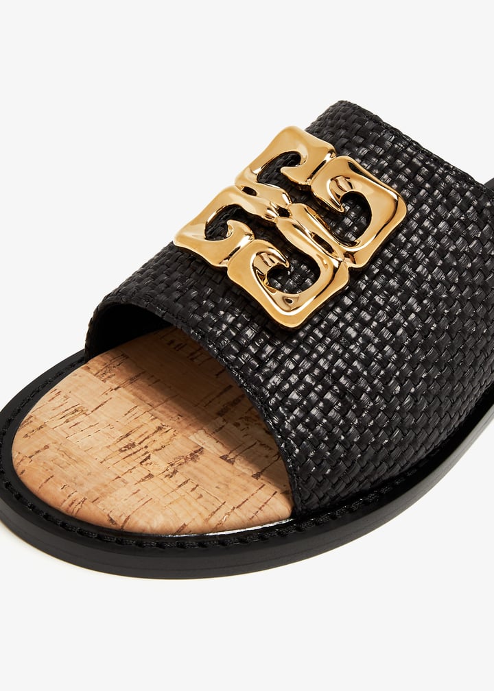 Givenchy 4G Liquid flat mules for Women Black in KSA Level Shoes