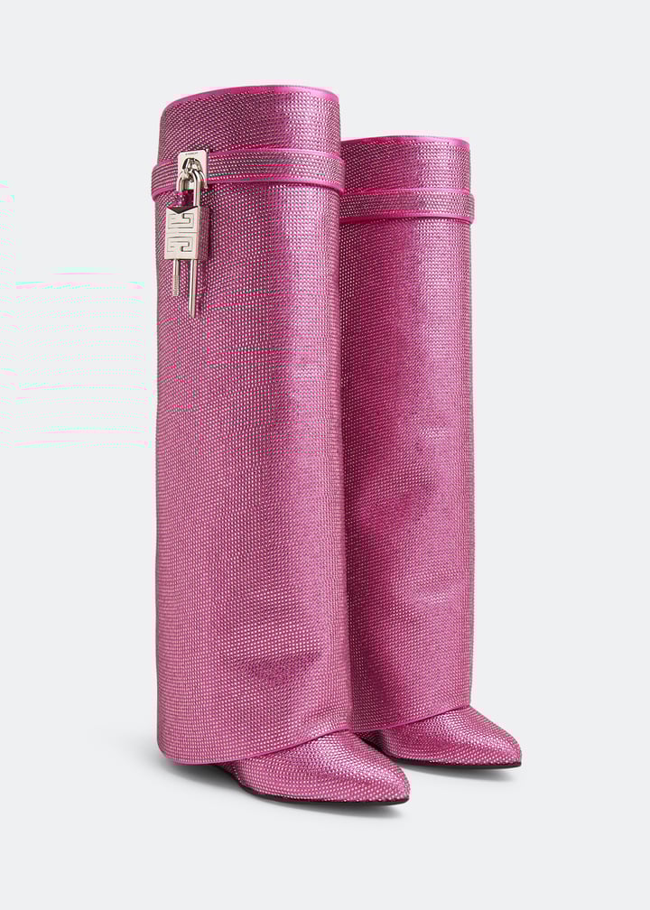 Givenchy Shark Lock pant boots for Women Pink in Oman Level Shoes