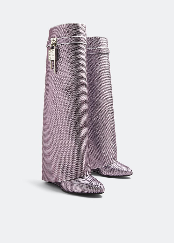 Givenchy Shark Lock pant boots for Women - Purple in USA | Level Shoes