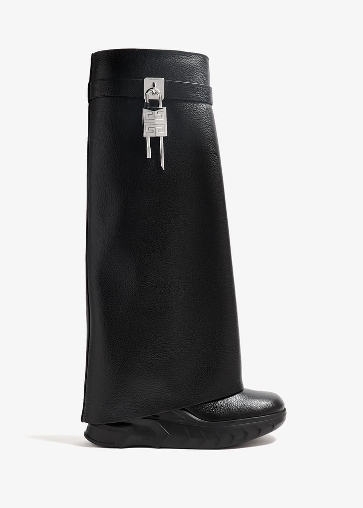 Givenchy Shark Lock Biker boots for Women - Black in UAE Givenchy Shark Lock Biker boots for Women - Black in UAE