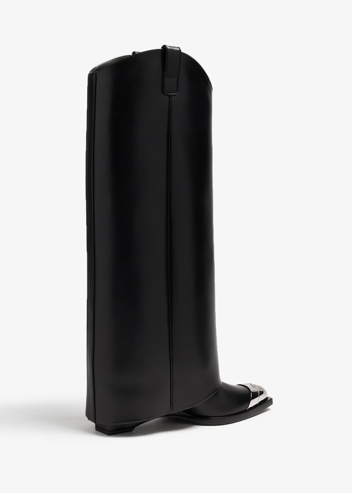 新品★Givency★レディース Shark Lock Cowboy ブーツ 黒 Givenchy Shark Lock ウエスタンブーツ | ブラック | FARFETCH JP