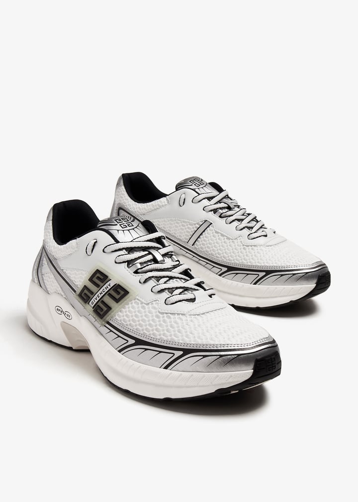 GIVENCHYジバンシィ/Nfnty-52ランナー スニーカー Black NFNTY-52 Rubber, Mesh and Leather Sneakers | GIVENCHY