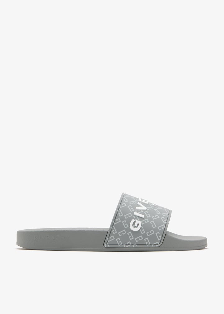 【GIVENCHY】ロゴ モノグラム スライド サンダル Medium Grey 楽天市場】ジバンシィ GIVENCHY ブランドロゴ 総柄 スライド