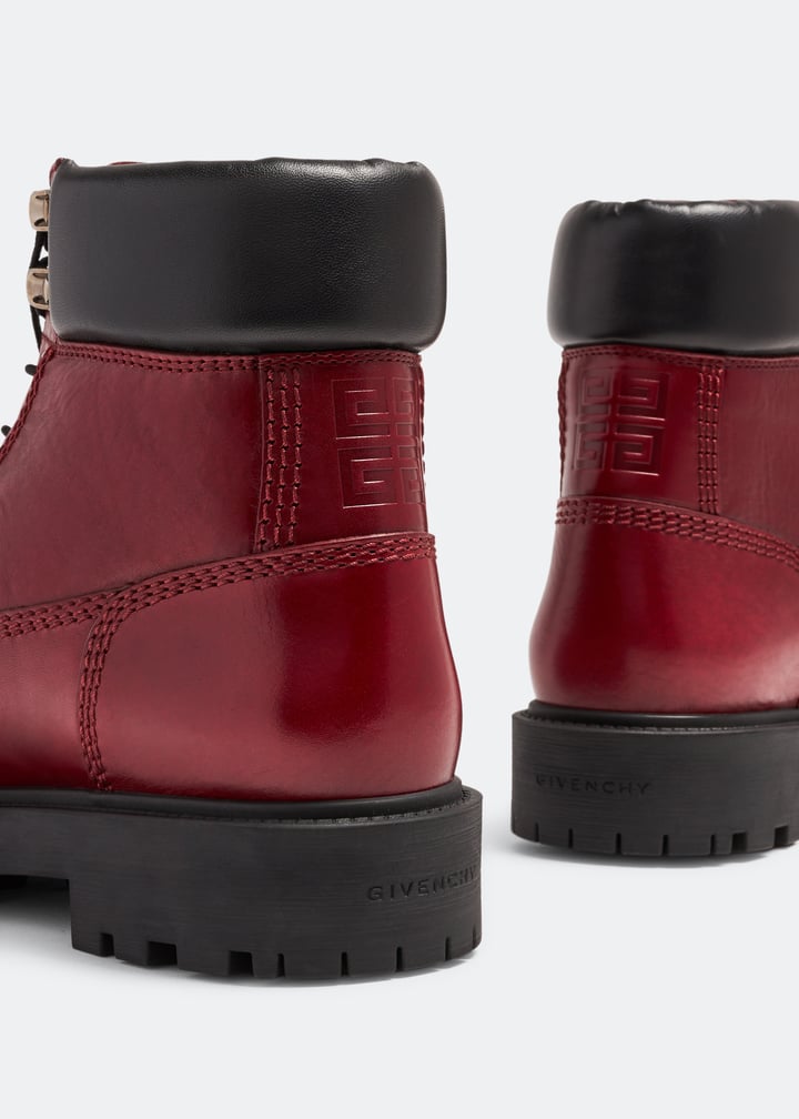 Givenchy Show ankle workboots for Men - Red in UAE | Level Shoes