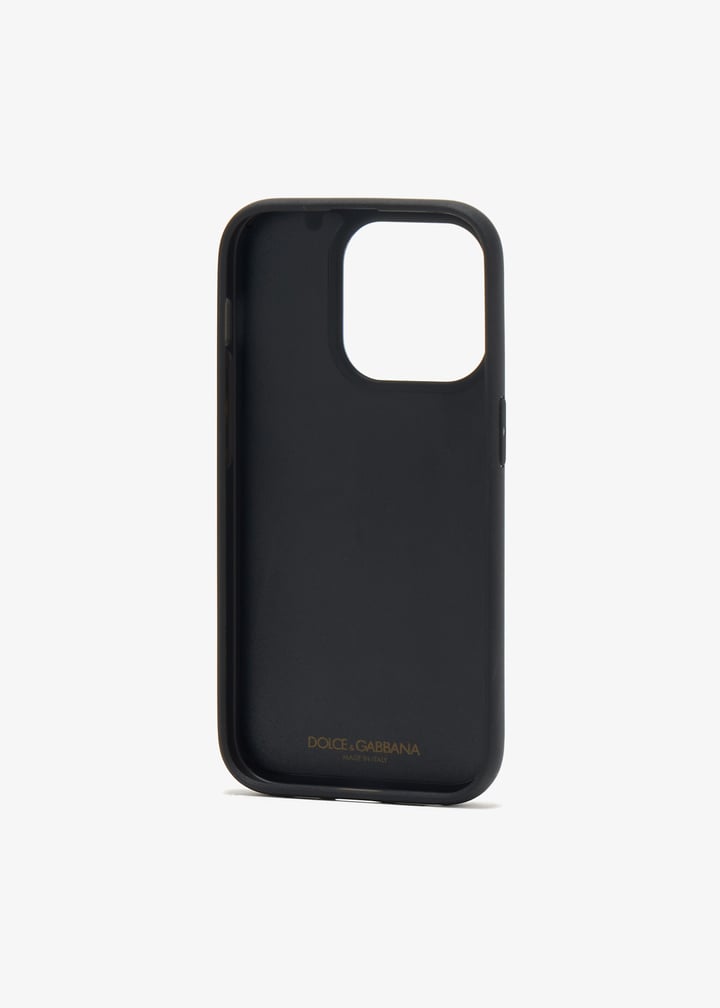 Dolce&Gabbana女士豹纹小牛皮iPhone 14 Pro 手机壳- 阿联酋动物