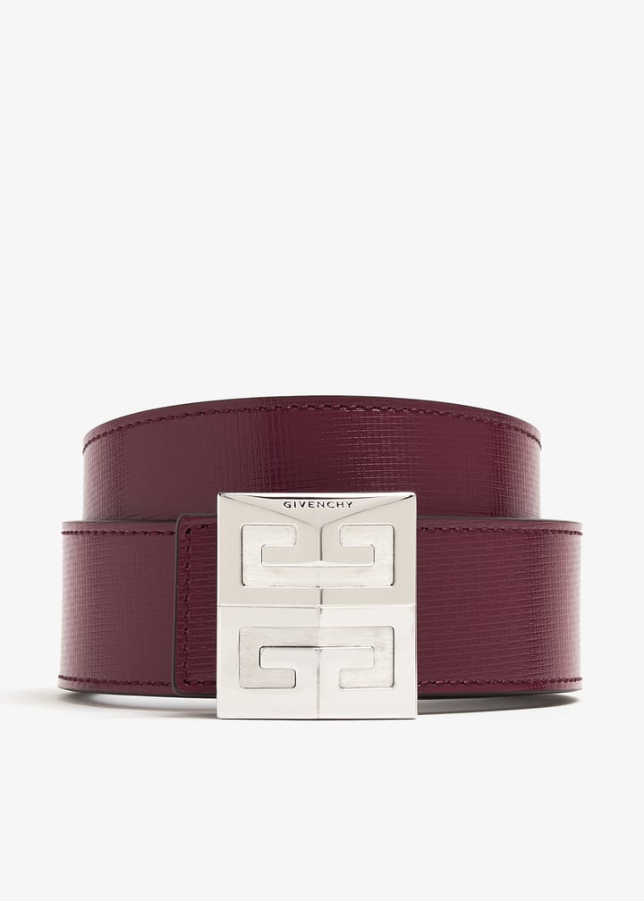 Givenchy 4G reversible belt for Men - Burgundy in UAE | Level Shoes