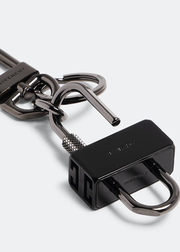 givenchy オールブラック パドロック キーリング givenchy オールブラック パドロック キーリング GIVENCHY