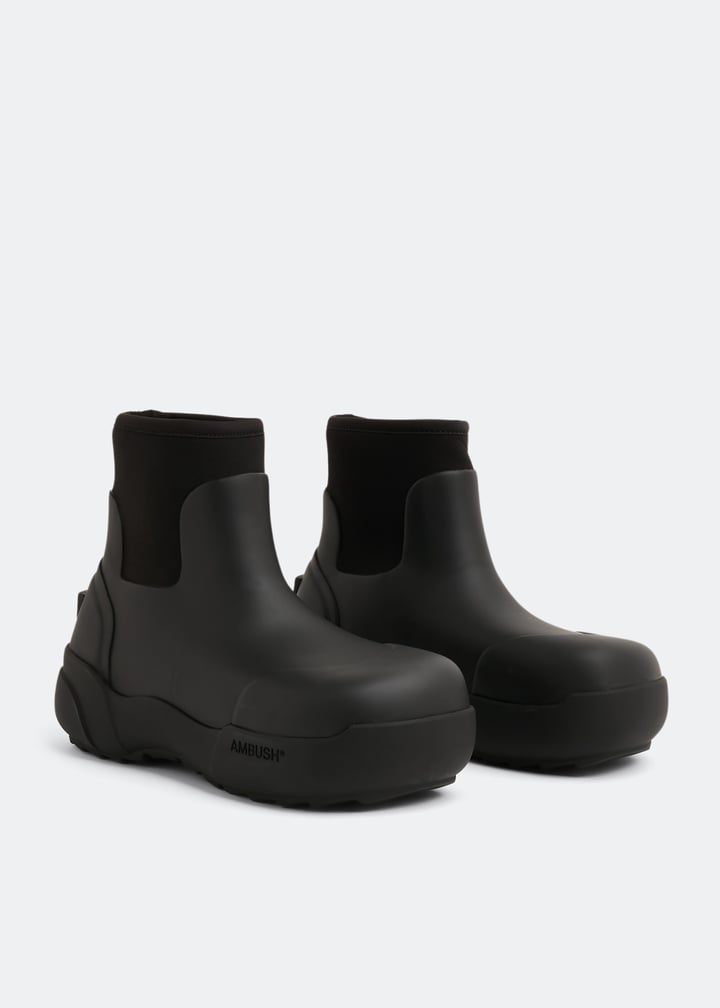靴 AMBUSH RUBEER BOOT White Rubber Boots by AMBUSH on Sale
