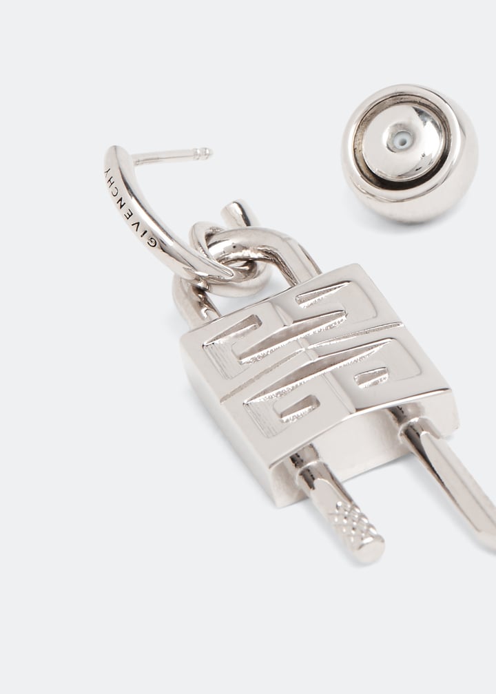 Givenchy Lock earring for Men - Silver in KSA | Level Shoes