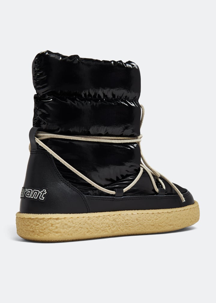 Isabel Marant Zimlee Shearling Boots Leather Snow Boots Isabel