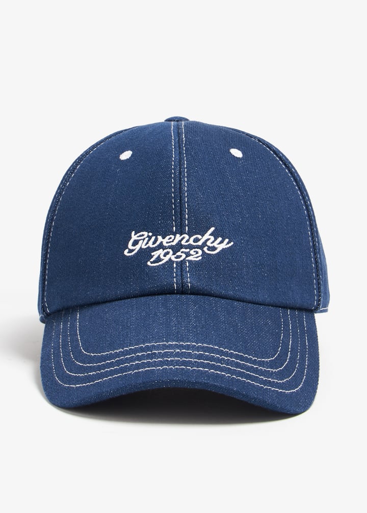 GIVENCHY ロコ刺繍キャッフ BGZ02KG05T 401DARKBLUE GIVENCHY embroidered cap in tweed in - dark blue | Givenchy US