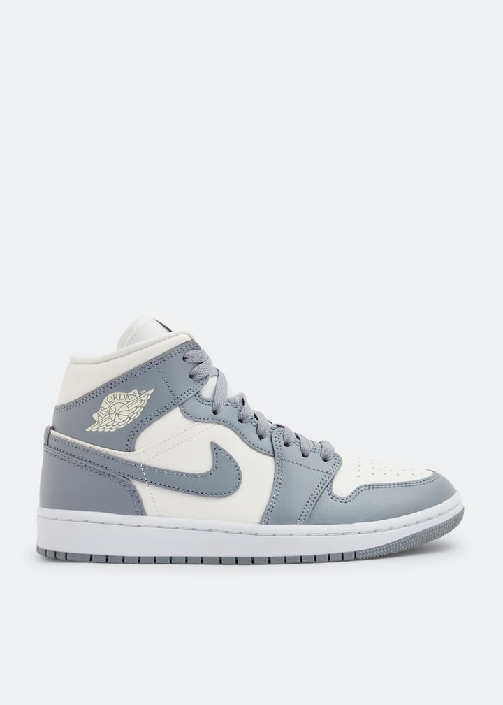 Nike Air Jordan 1 Mid 'Grey Sail' sneakers for Women - Grey