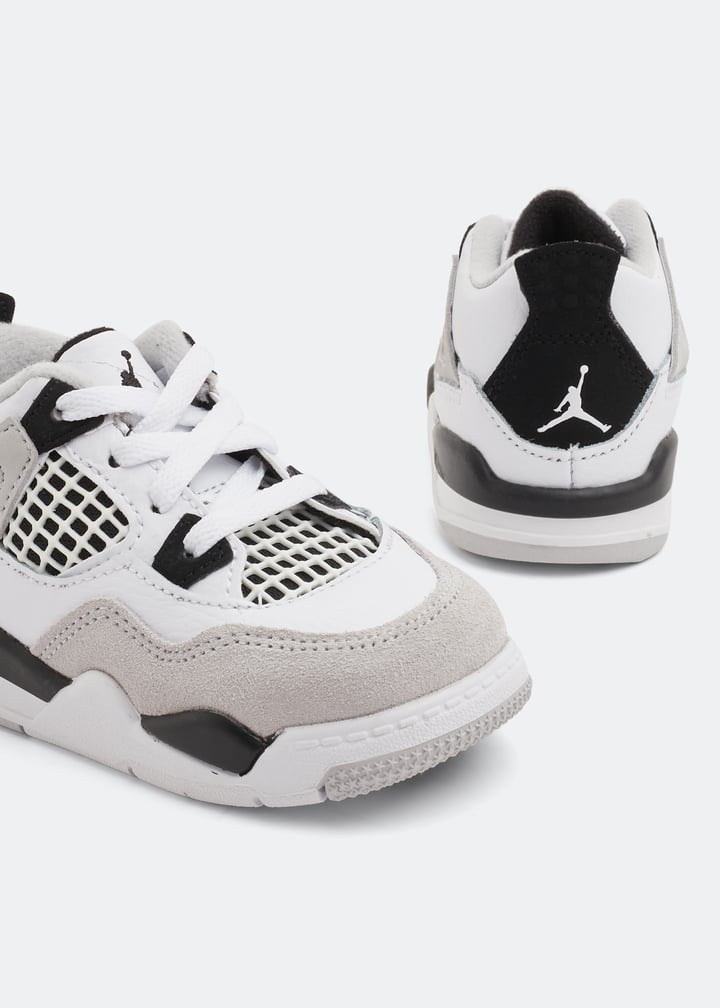 Nike Air Jordan Retro 'White and Grey' sneakers for Baby White