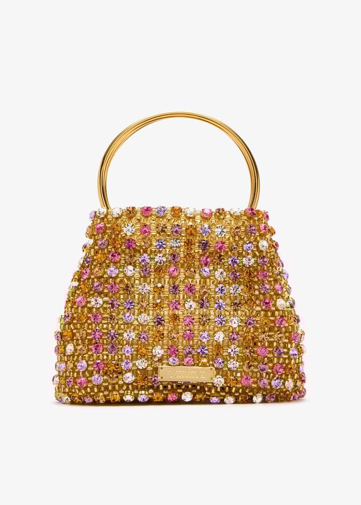トートバッグ VANINA Pirouette Bag in White Crystal (PIROUETTE BAG 3) Vanina Pirouette Bucket Bag | White | FARFETCH BH