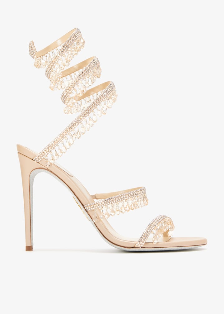 René Caovilla Chandelier crystal sandals for Women - Beige