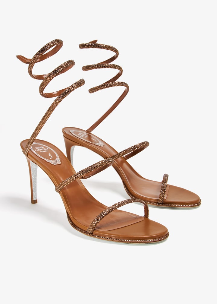 René Caovilla Cleo crystal-embellished sandals for Women