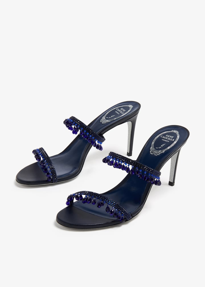 René Caovilla Chandelier sandals for Women Blue in UAE Level Shoes