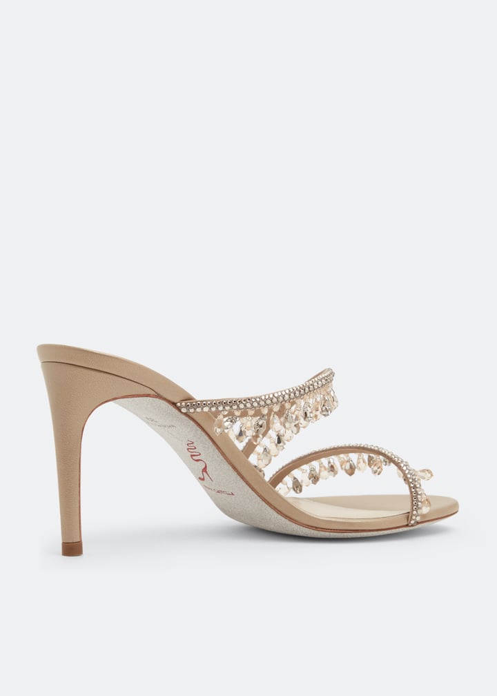 René Caovilla Chandelier sandals for Women - Beige in UAE