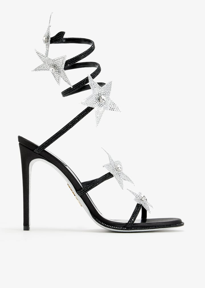 RENE CAOVILLA レネカオビィラ 黒スエードパンプス 22.5センチ René Caovilla Cleo crystal-embellished sandals for Women