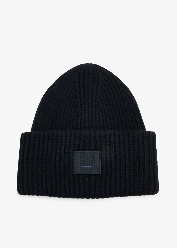 Acne Studios Rib knit beanie hat for Men - Black in UAE