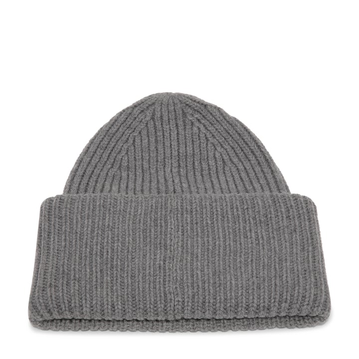 Acne Studios Rib knit beanie hat for Men - Grey in USA | Level Shoes