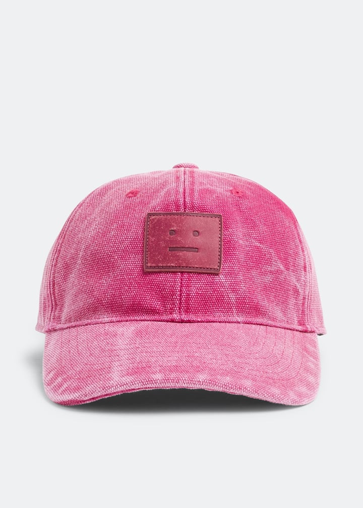 Acne Studios Face logo cap for Men - Pink in UAE | Level Shoes