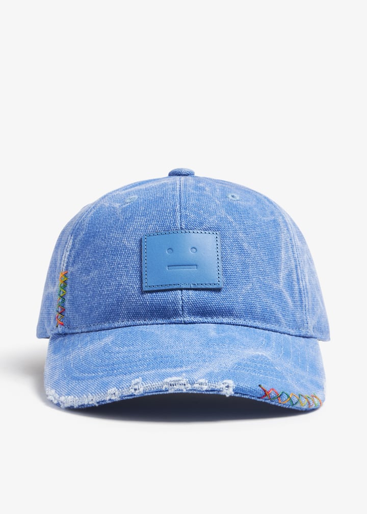 Acne Studios Face logo cap for Men - Blue in UAE | Level Shoes