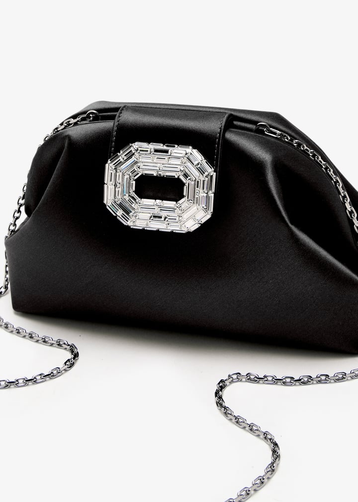 Amina Muaddi Camelia clutch for Women - Black in UAE | Level