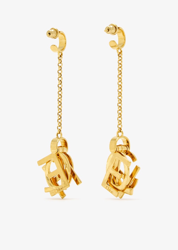 Chloé The Chloé Letters earrings for Women - Gold in UAE