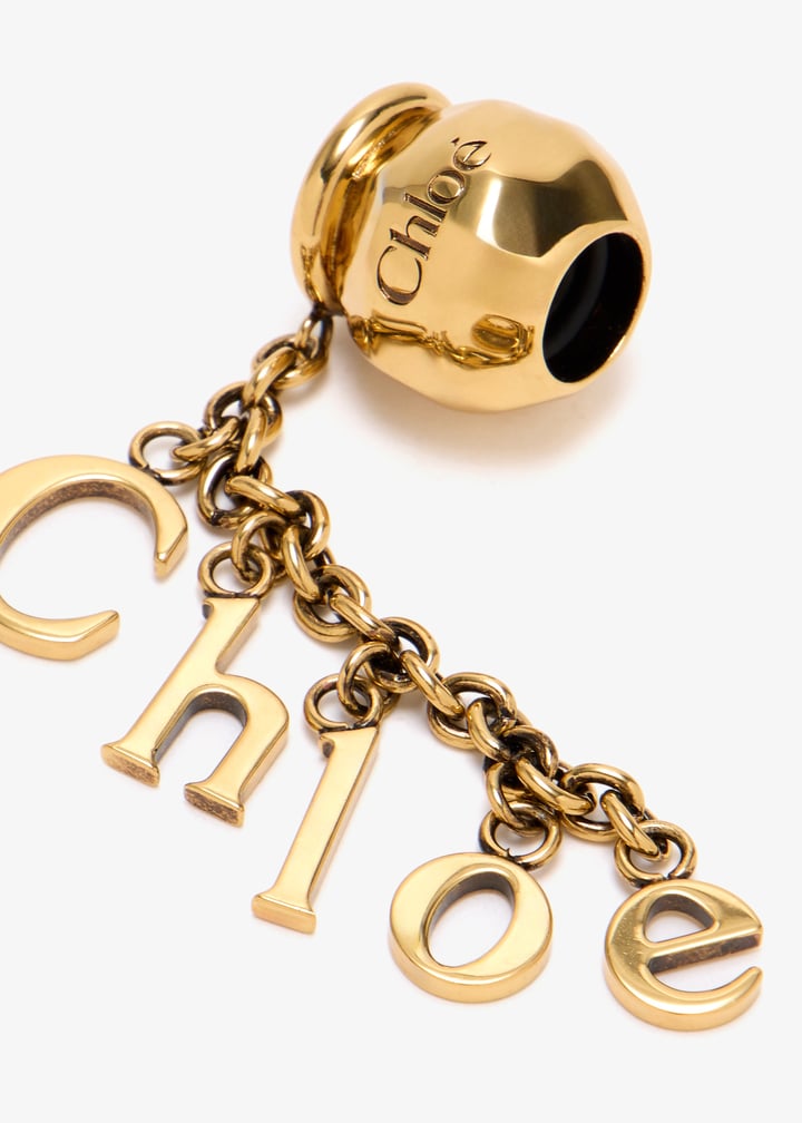 Chloé Sphere letters Bracelet bag charm for Women - Gold in