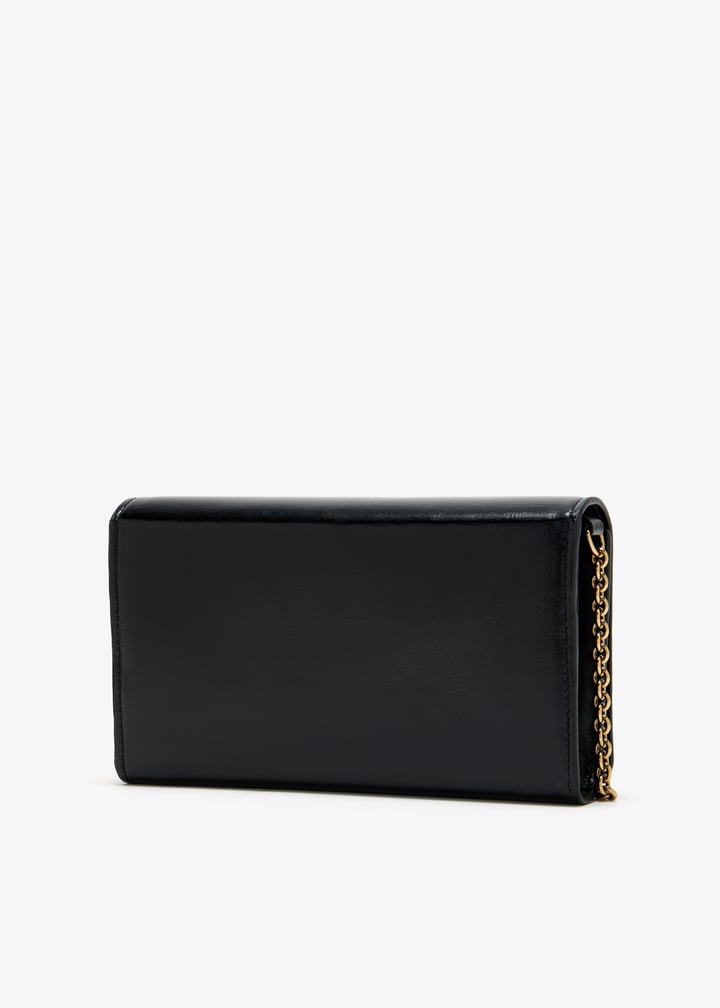 Chloé Chloé Iconic flap chain wallet for Women - Black in
