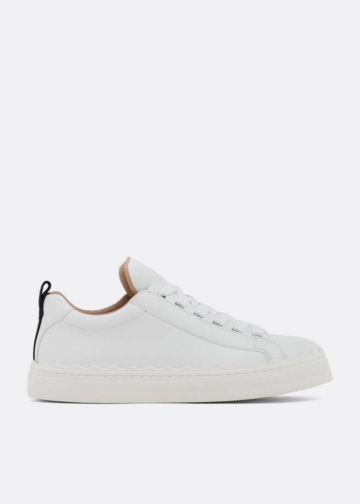 Chloé Lauren leather sneakers for Women - White in Qatar