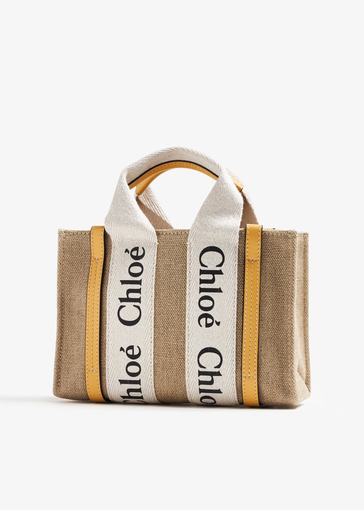 Chloé Woody mini tote bag for Women - Beige in UAE | Level Shoes