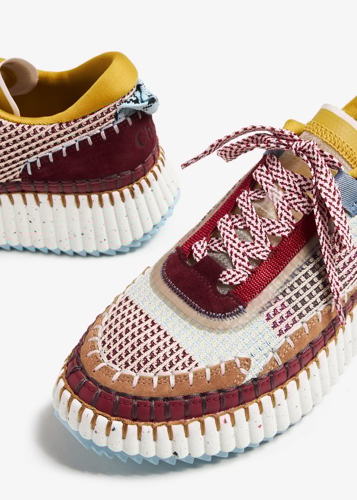 【Chloe】NAMA SNEAKER◆CHC22S579Y0 Chloé Nama sneakers for Women - Pink in UAE | Level Shoes