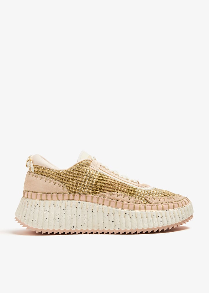 【Chloe】NAMA SNEAKER◆CHC22S579Y0 Chloé Nama sneakers for Women - Gold in USA | Level Shoes