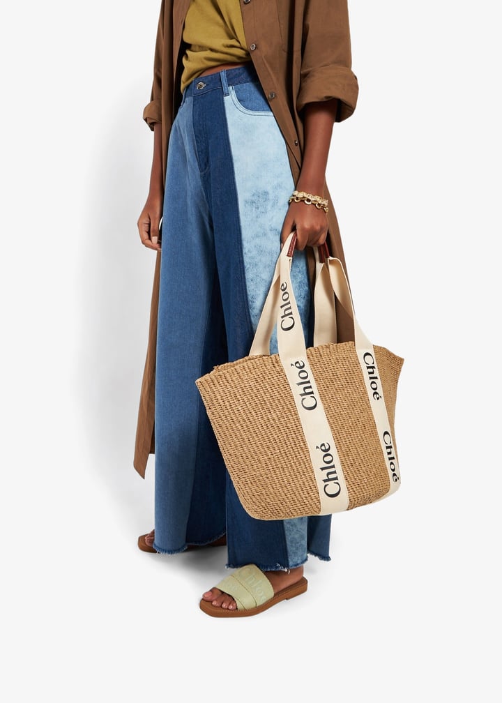 Chloé Woody large basket bag for Women - Beige in UAE