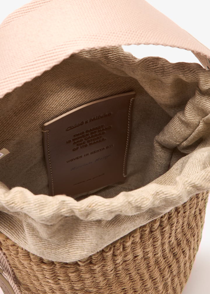 Chloé Small Woody basket bag for Women - Beige in UAE