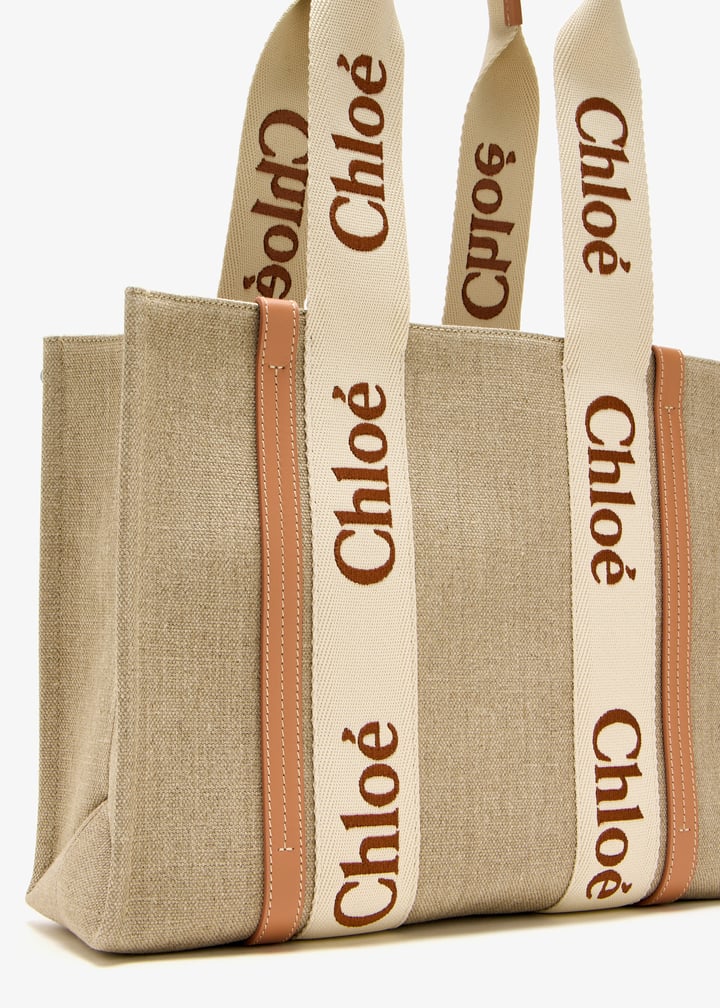 Chloé Woody medium tote bag for Women - Beige in USA | Level