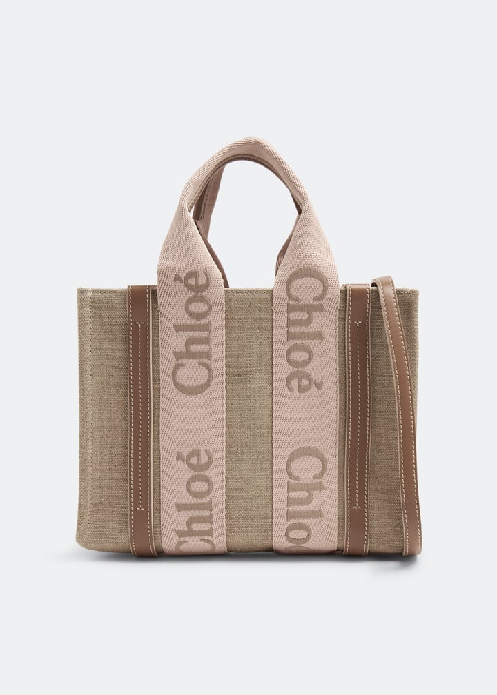 トートバッグ CHLOE Woman Tote bags Camel CHC23AS383L17 26Y Chloé Woody small tote bag for Women - Beige in UAE | Level