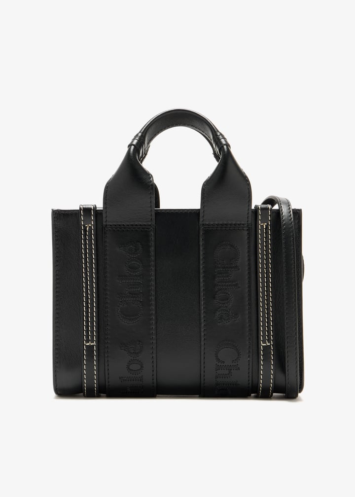 Chloé Woody mini tote bag for Women - Black in UAE | Level Shoes