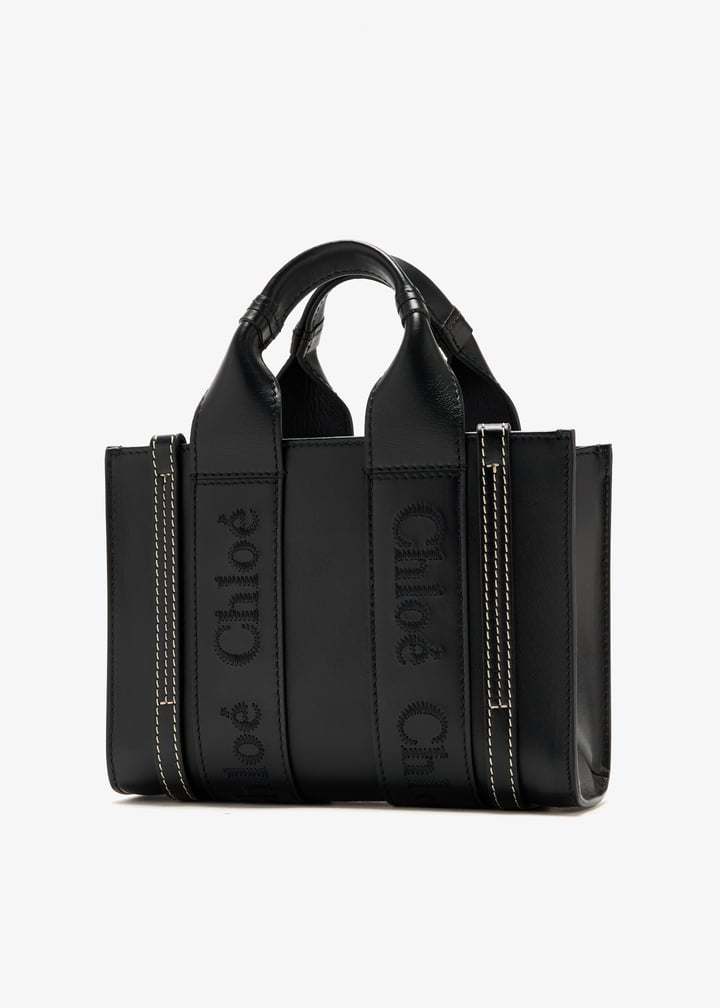 Chloé Woody mini tote bag for Women - Black in UAE | Level Shoes