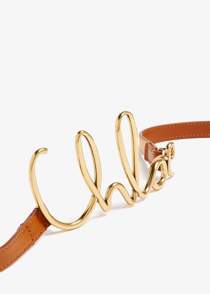 Chloé The Chloé Iconic small belt for Women - Brown in UAE